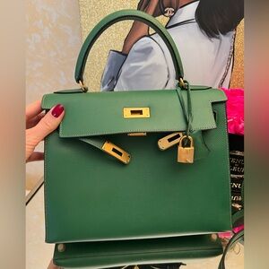 Hermes Sellier Cactus Kelly 28 Bag